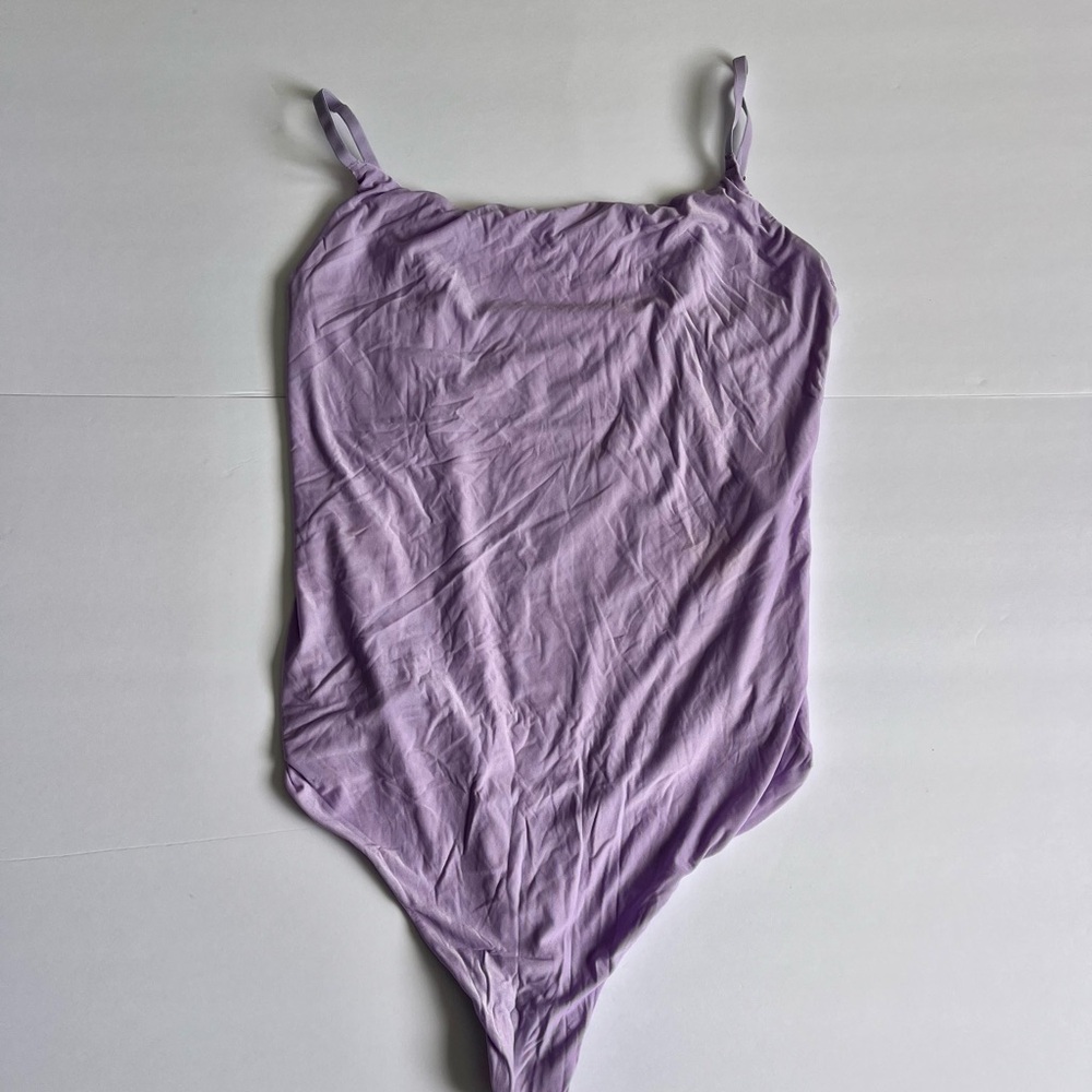 Aerie Smoothez lavender / light purple spaghetti strap bodysuit